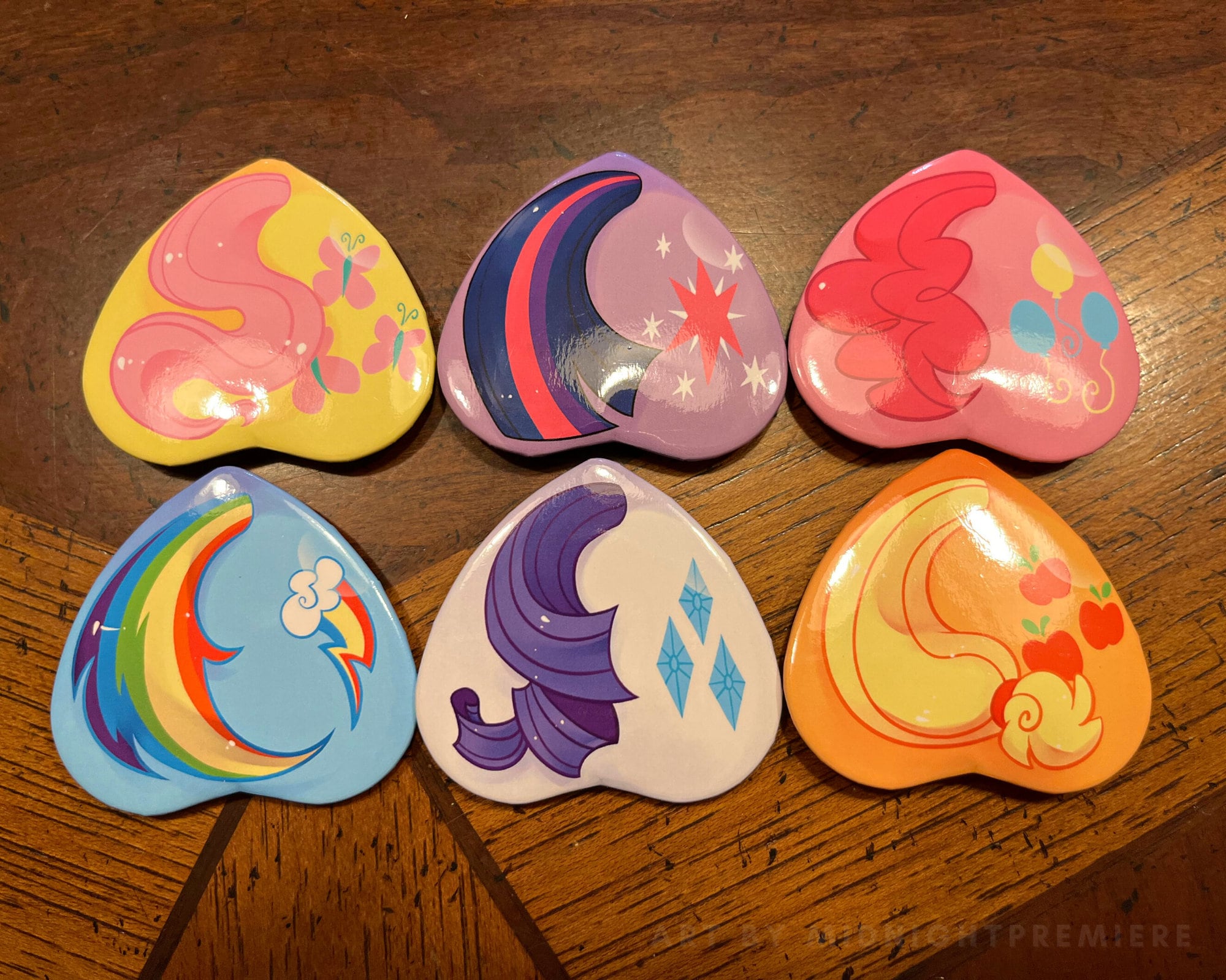 マイリトルポニー メイン 6 キューティーマーク ボタン MLP