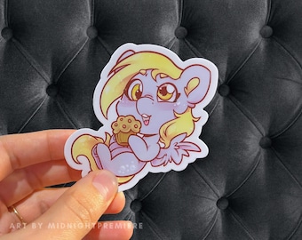 Cute Derpy Sticker | Waterproof Dishwasher Safe Vinyl 3" Car Laptop Decal | Chibi Cute My Little Pony MLP FiM Friendship is Magic