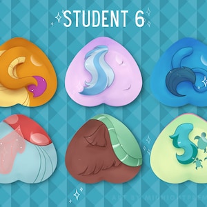 Student 6 Cutie Mark Buttons MLP Friendship is Magic FiM Pinback Pin My Little Pony Six Smolder Yona Ocellus Silverstream Gallus Sandbar