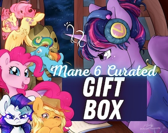 Mane 6 Curated Gift Box | My Little Pony Gift Assortment Original Art