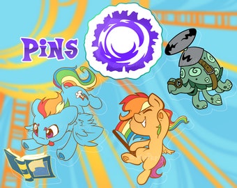 Rainbow Dash en vrienden! Emaille pinset