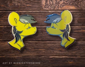 Daring Do Kissing Enamel Pin | 2" MLP Now Kiss: An Enamored Equestrian Enamel Pin Project | FiM My Little Pony Friendship is Magic