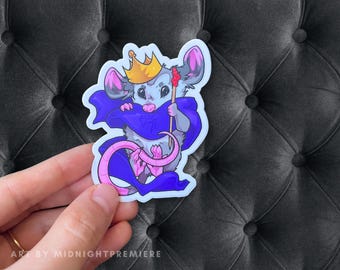 Opossum Sticker | Waterproof Dishwasher Safe 3" Vinyl Car Laptop Decal | King Queen Rogue Rats