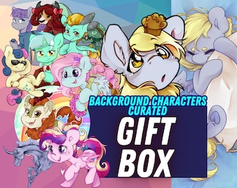 Background Characters Curated Gift Box | My Little Pony Gift Assortment Original Art