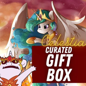 Princess Celestia Curated Gift Box | My Little Pony Gift Assortment Original Art