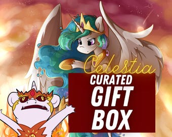 Princess Celestia Curated Gift Box | My Little Pony Gift Assortment Original Art