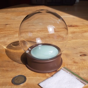 100mm Snow Globe Kit (Glass dome, resin base, fake snow) - ideal Christmas gift!