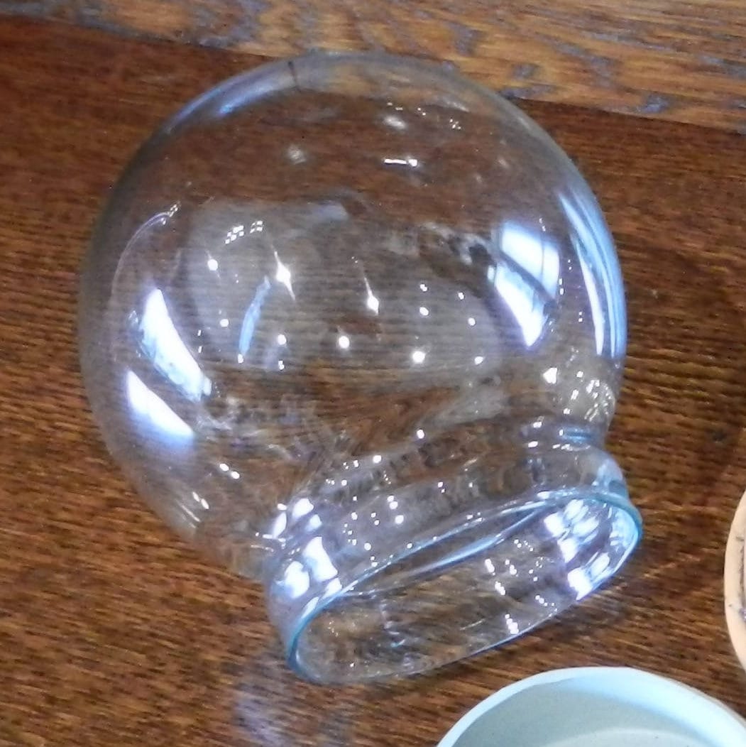 Replacement glass for Snowglobes (globe, seal & snow - 100mm)