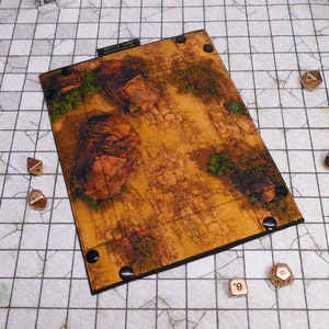 Badlands Blacksmith Battlemap Dice Tray, Two-Sided RPG Map DnD Dice tray for TTRPGs, Standard Medium Rectangle image 8