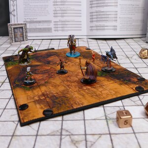 Badlands Blacksmith Battlemap Dice Tray, Two-Sided RPG Map DnD Dice tray for TTRPGs, Standard Medium Rectangle image 5