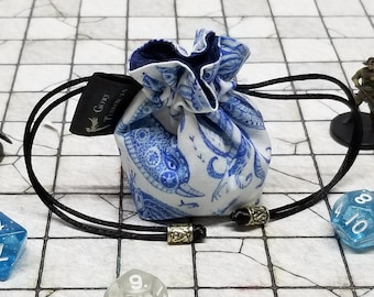 Mini Dice Bag - For Single sets, mini dice or Single Chonk D20 - DnD, RPG and board game accessories.