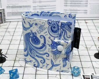 Mermaid DnD Spellbook - Card holder - RPG Accessories - 48 page Holds up to 96 cards 2/sleeve - TTRPG Magic Caster Classes - Nerdy Gift