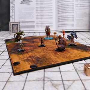 Badlands Blacksmith Battlemap Dice Tray, Two-Sided RPG Map DnD Dice tray for TTRPGs, Standard Medium Rectangle image 9