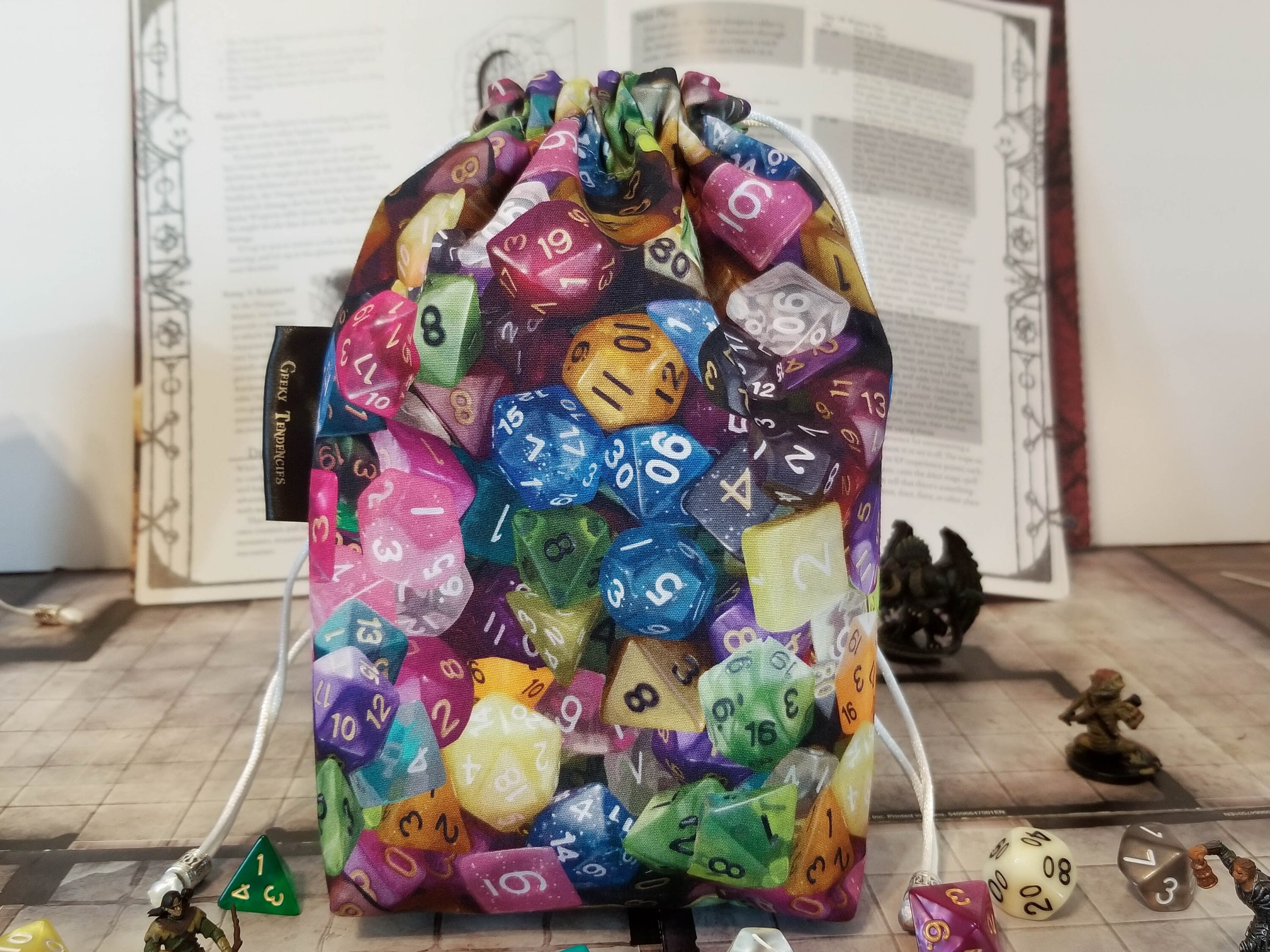 Dnd Dice Bag Large 5 Pocket Dice Bag Dungeon Masters Gift Etsy