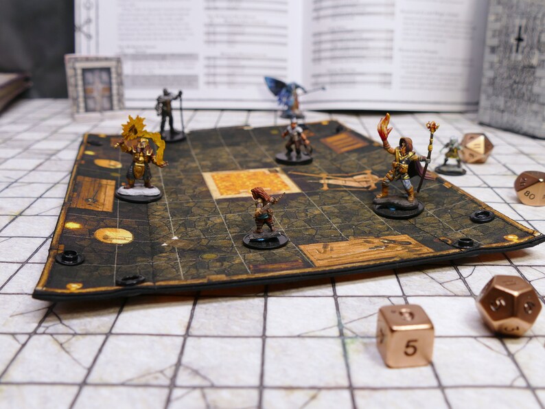 Badlands Blacksmith Battlemap Dice Tray, Two-Sided RPG Map DnD Dice tray for TTRPGs, Standard Medium Rectangle image 3