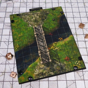 Alchemist Lab Battlemap Dice Tray, Two-Sided RPG Map DnD Dice tray for TTRPGs, Standard Medium Rectangle image 7