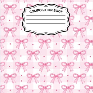 Pink Custom Composition Notebook - Etsy