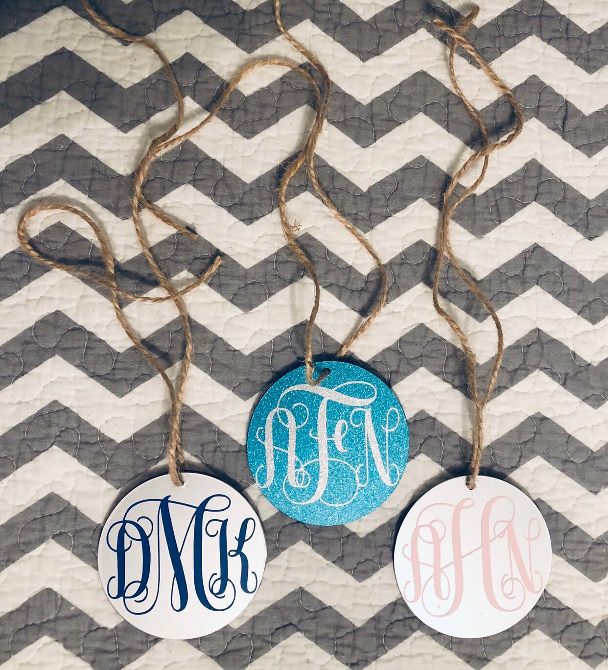 Monogram Rear View Mirror Hangermonogramcar Accessoriescar Etsy