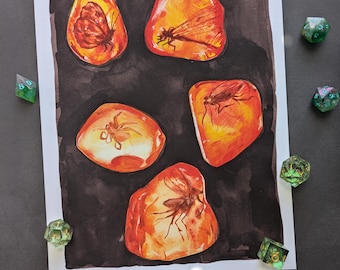 Bugs in Amber | 8.5x11 Matte Photo Print