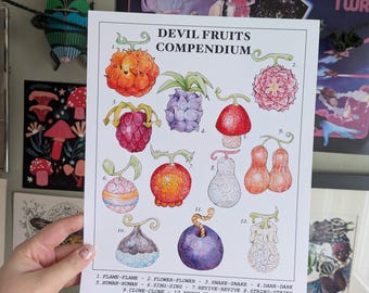 One Piece Devil Fruit Drawing - Etsy