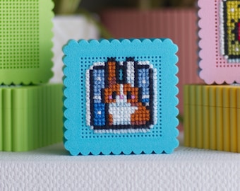 Mini Cross Stitch Trinket Box – Stitchable Keepsake Box for Embroidery, Small Perforated Blank Set of 2