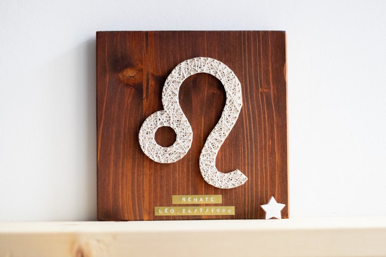 Personalized Zodiac Astrology String Art Wall Sign Etsy