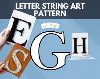 String Art Pattern - Letter G Template