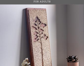 String Art Kit for Adults – Pine Tree Silhouette DIY Craft Kit