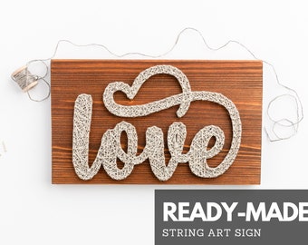 Love wall art sign - string art wall hanging