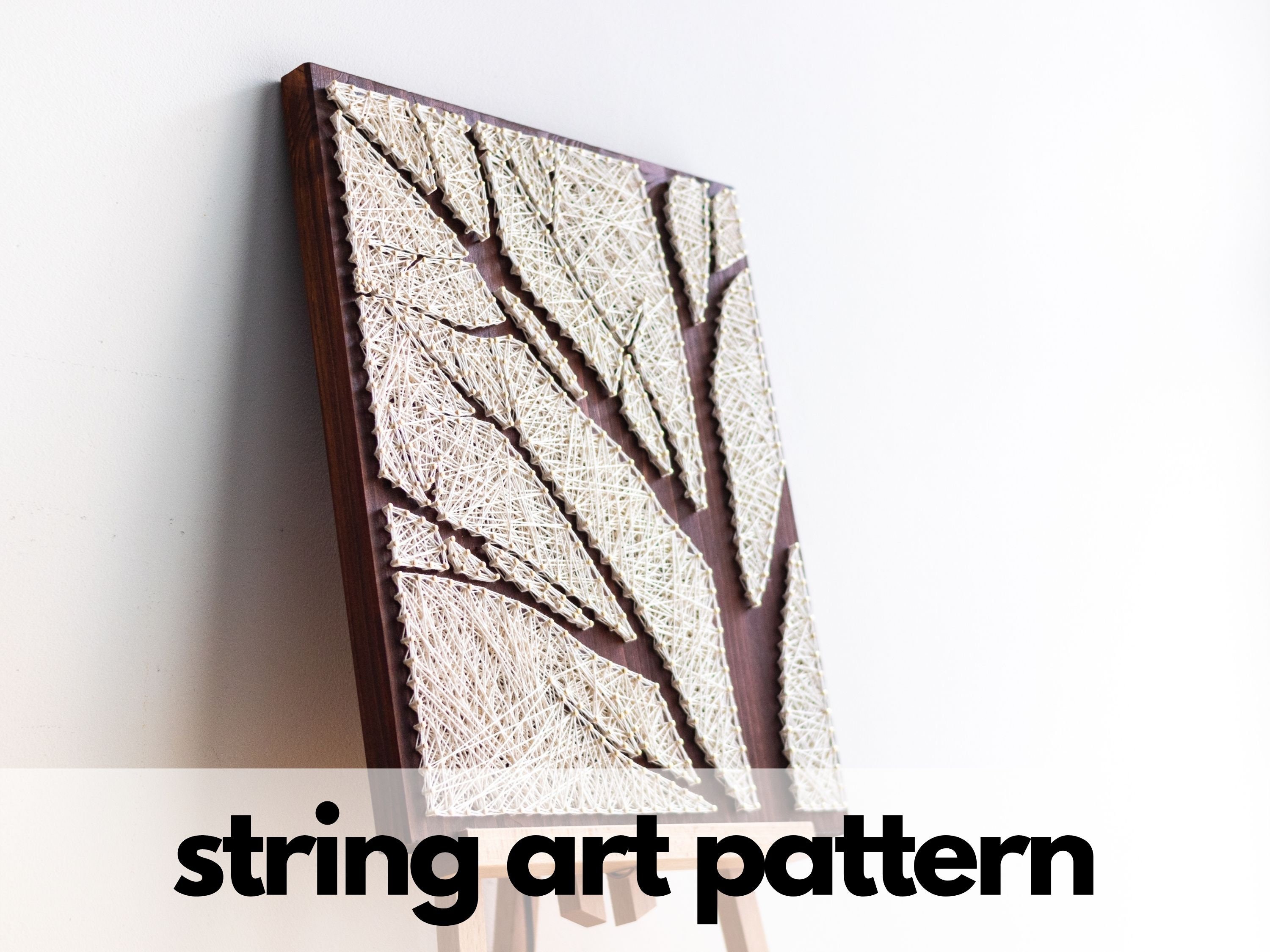 Tree Silhouette String Art Pattern Printable Tree String - Etsy Australia