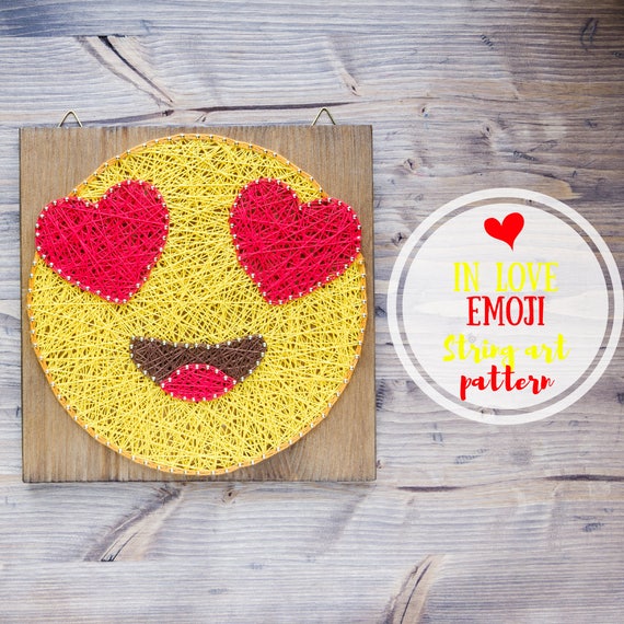 String Art Pattern Printable Love Emoji Diy String Art Etsy String Art Pattern Printable Love Emoji Diy String Art Etsy