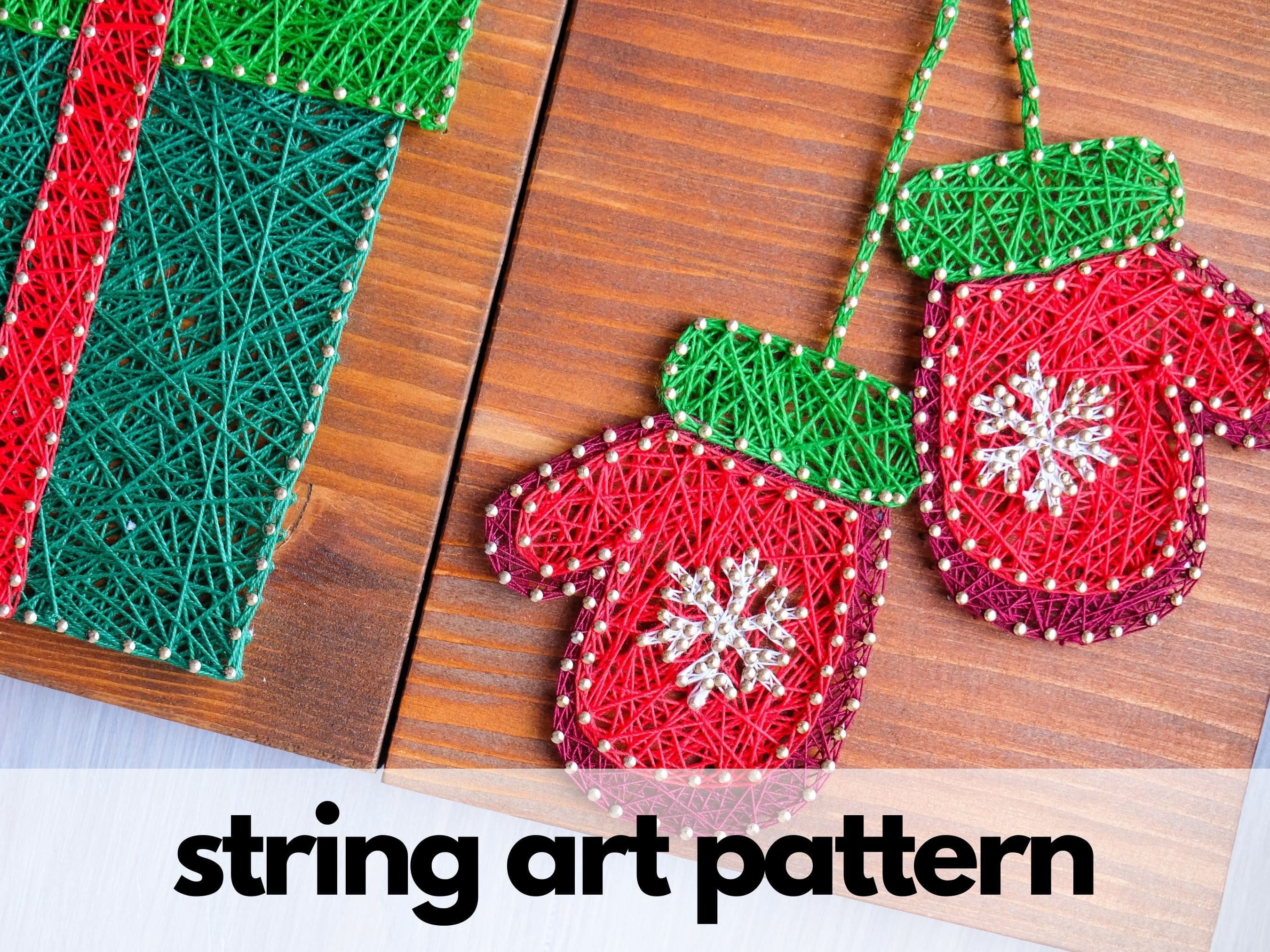 String Art Mittens