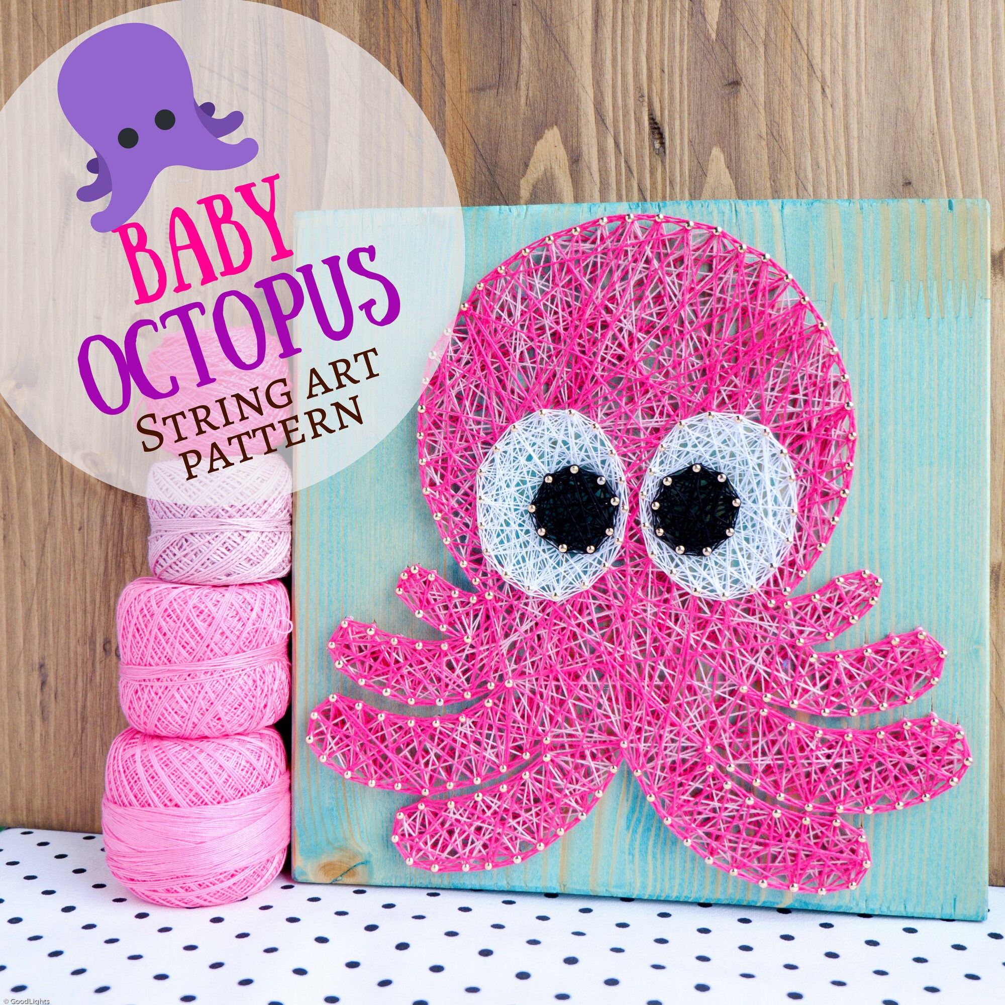 Small Octopus String Art Pattern Printable Octopus DIY - Etsy Australia