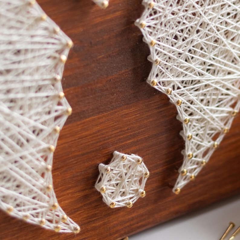 String Art-patroon: sjabloon voor eenvoudige paashaas en eieren afbeelding 7