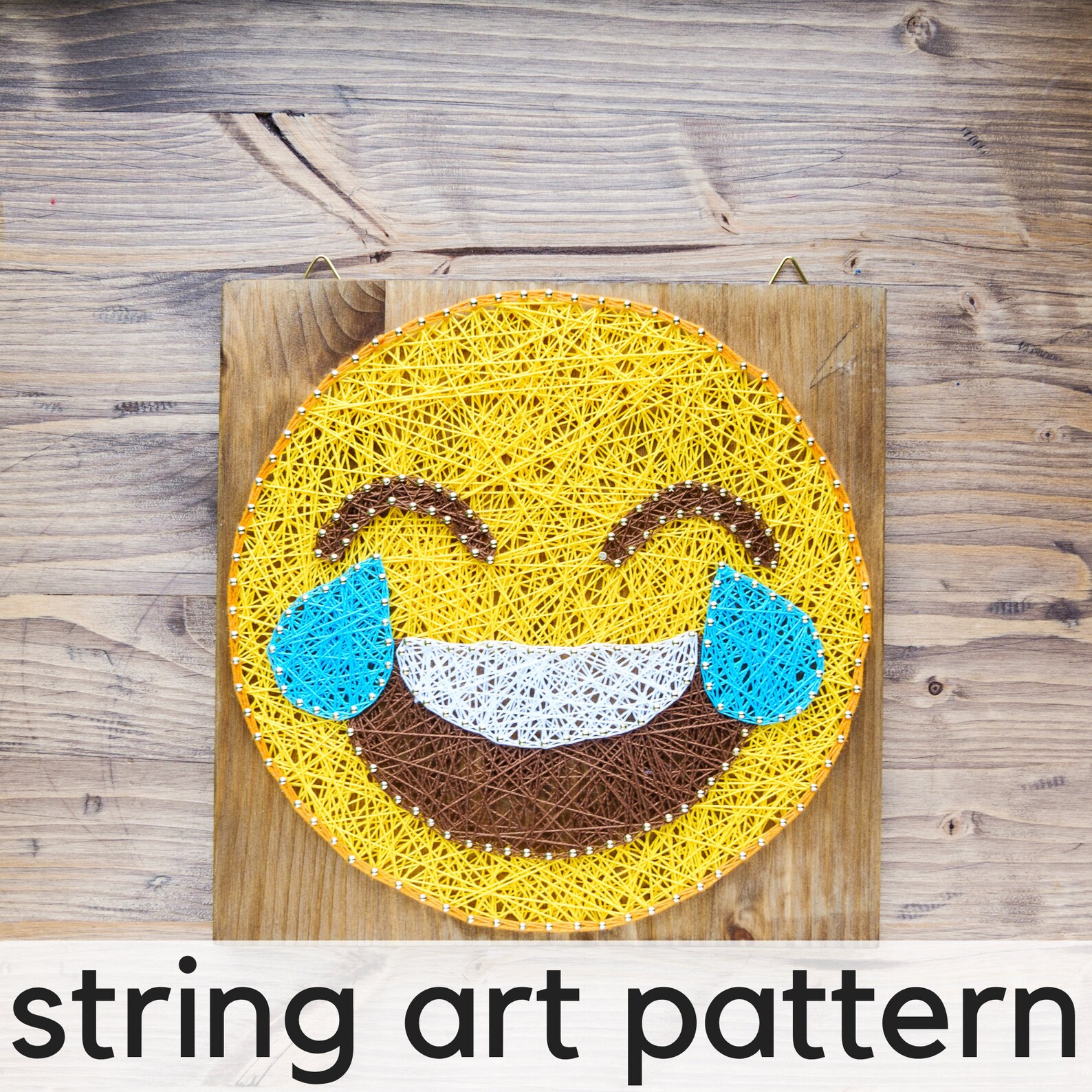 String Art Pattern Printable Emoji DIY String Art Pattern | Etsy