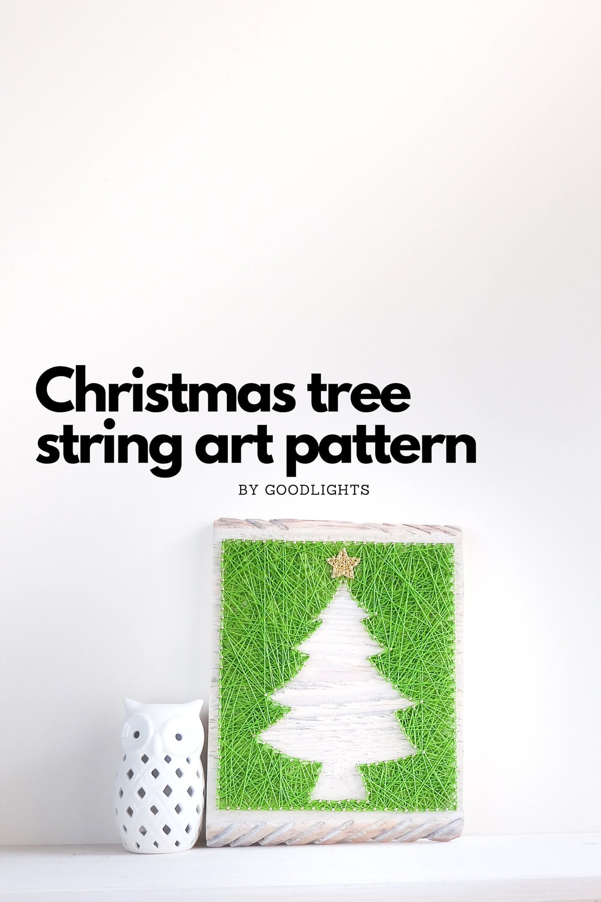 String Art Pattern Printable Christmas Tree String Art - Etsy