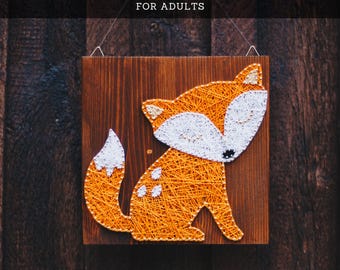 String Art Kit for Adults – Small Fox DIY Craft Kit
