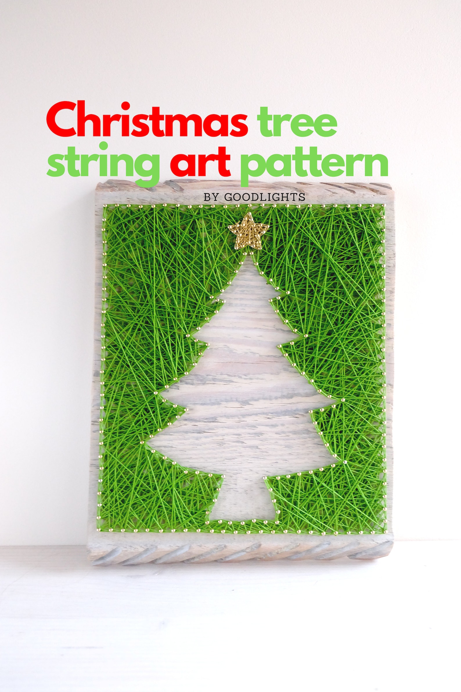 String Art Pattern Printable Christmas Tree String Art Etsy