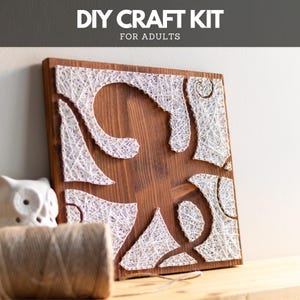 Kit de créations artistiques pour adultes – Silhouette de pieuvre DIY