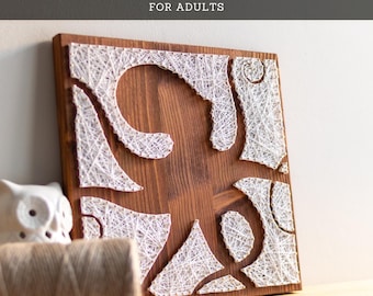 String Art Kit für Erwachsene - Oktopus Silhouette DIY Bastelset