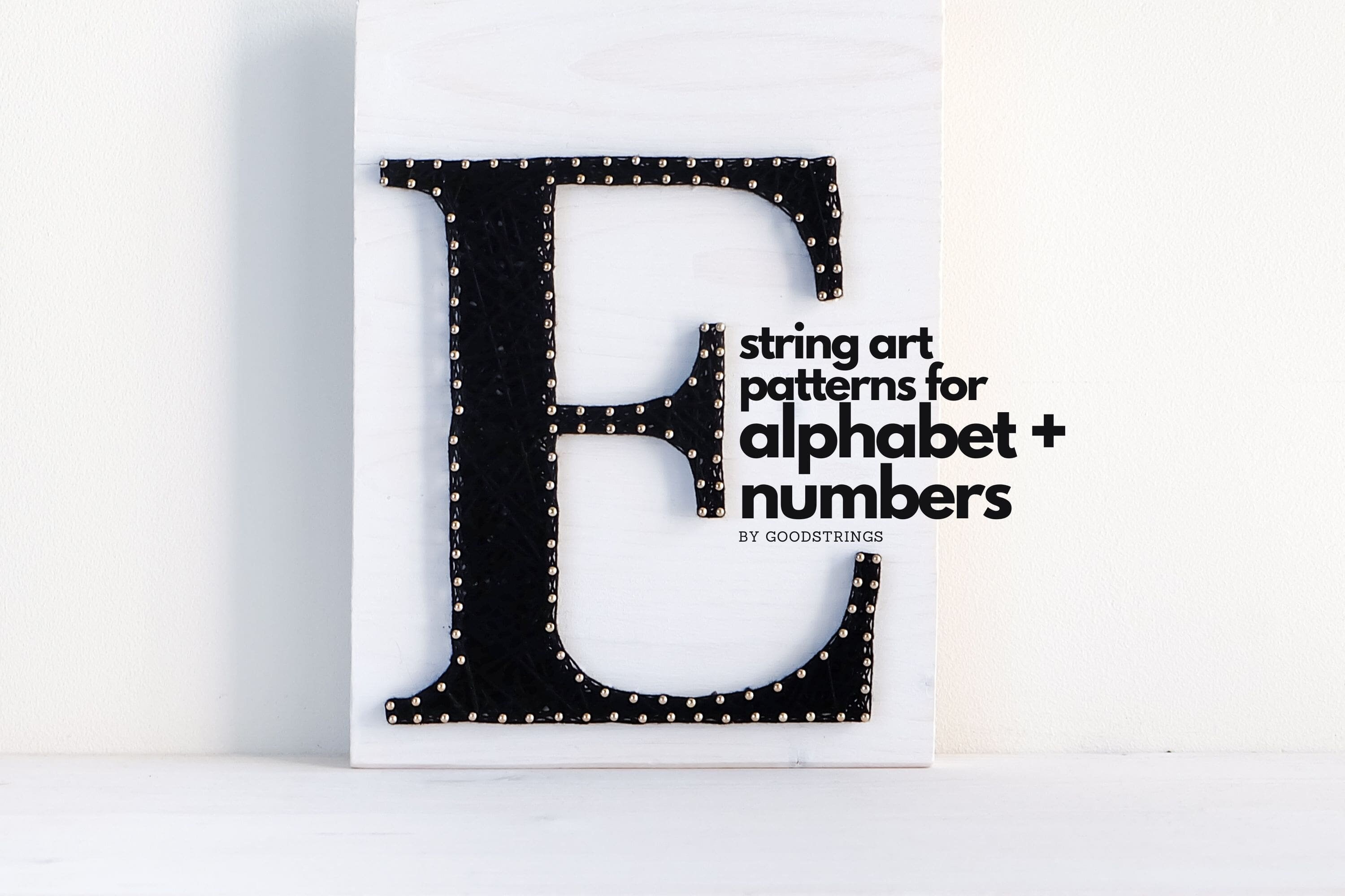 String Art Pattern Printable DIY Full Alphabet and Numbers - Etsy
