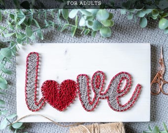String Art Kit for Adults – Love Sign DIY Craft Kit