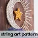 Sun Moon Star String Art Pattern With Instructions - Etsy