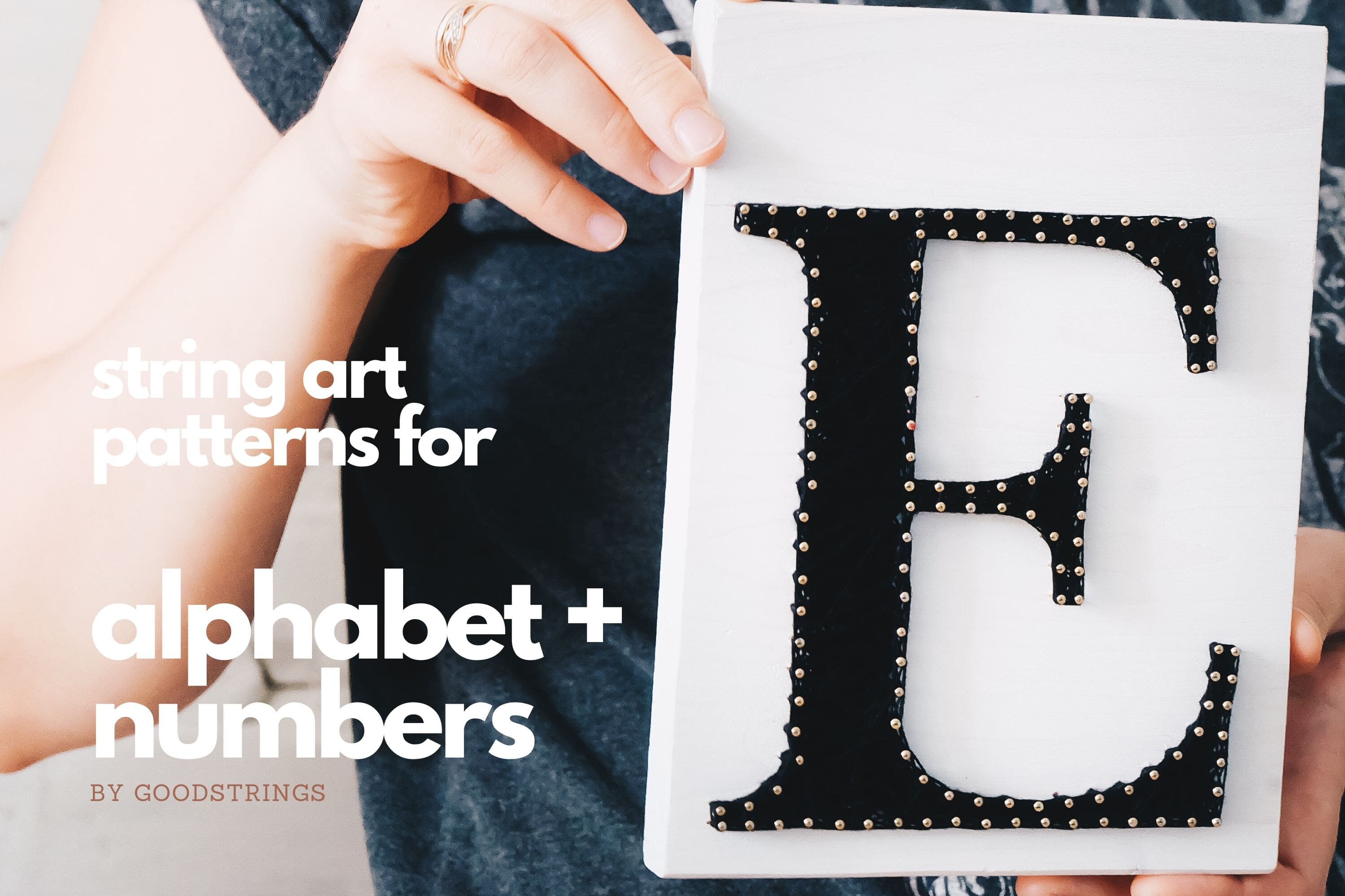 String Art Pattern Printable DIY Full Alphabet and Numbers - Etsy