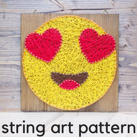 String Art Pattern Printable Love Emoji Diy String Art Etsy String Art Pattern Printable Love Emoji Diy String Art Etsy