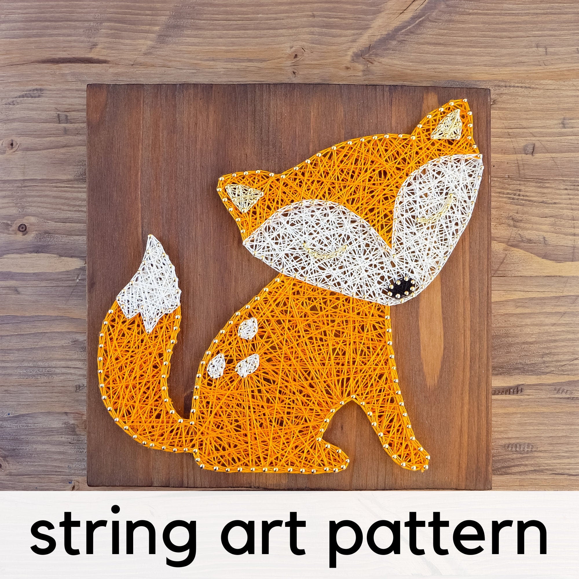 String Art Pattern Printable Woodland Fox String Art Pattern Etsy String Art Pattern Printable Woodland Fox String Art Pattern Etsy