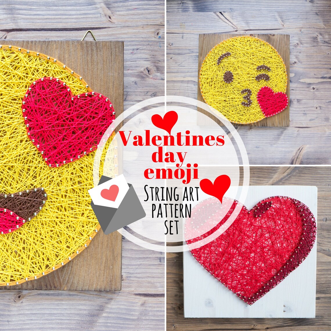 String art pattern printable Emoji DIY string art pattern Etsy