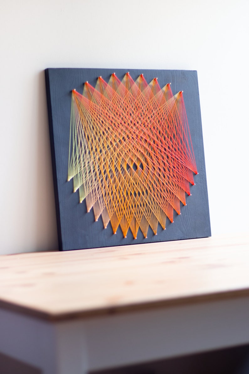 Mandala geometric string art wall decor Etsy