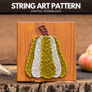 Tekenreekskunstpatroon: kleine pompoen voor herfst