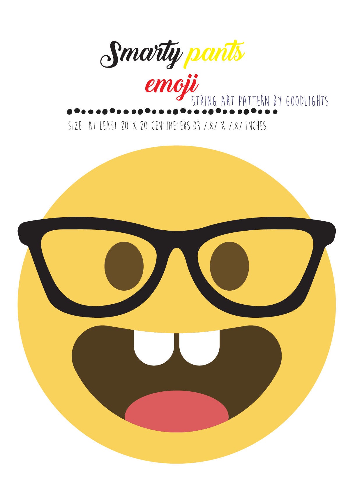 String art pattern printable Emoji DIY string art pattern Etsy